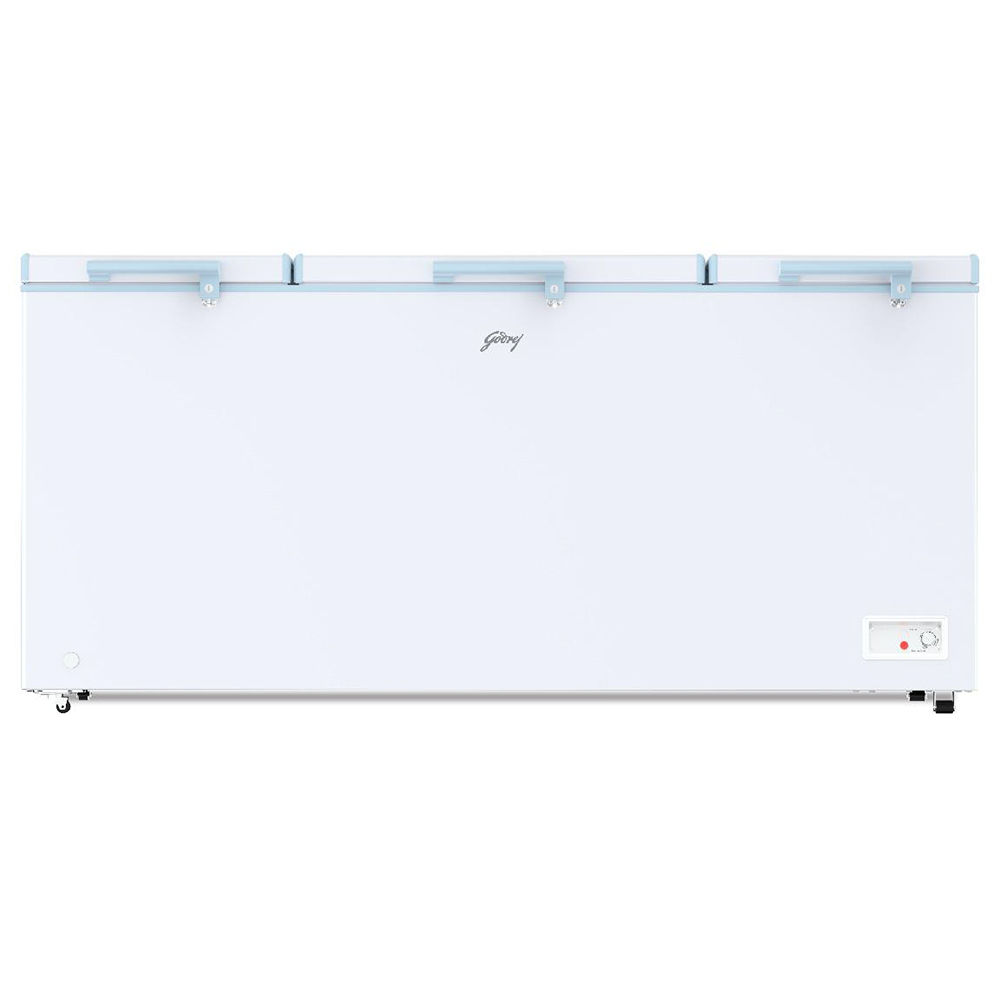Godrej 594 Liter Hard Top Triple Door Chest Freezer (DHESNCH 630D 3HCGP RW) model DHESNCH 630D 3HCGP RW front view - GharOne Nepal